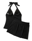 SUUKSESS Women Tummy Control Tankini Swimsuit Sexy Halter Bathing Suit 2 Piece-SUUKSESS-SUUKSESS
