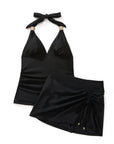 SUUKSESS Women Tummy Control Tankini Swimsuit Sexy Halter Bathing Suit 2 Piece-SUUKSESS-SUUKSESS