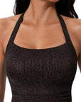 Halter Tankini 2 Piece Bathing Suits-SUUKSESS-SUUKSESS
