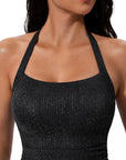 Halter Tankini 2 Piece Bathing Suits-SUUKSESS-SUUKSESS