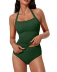 Halter Tankini 2 Piece Bathing Suits