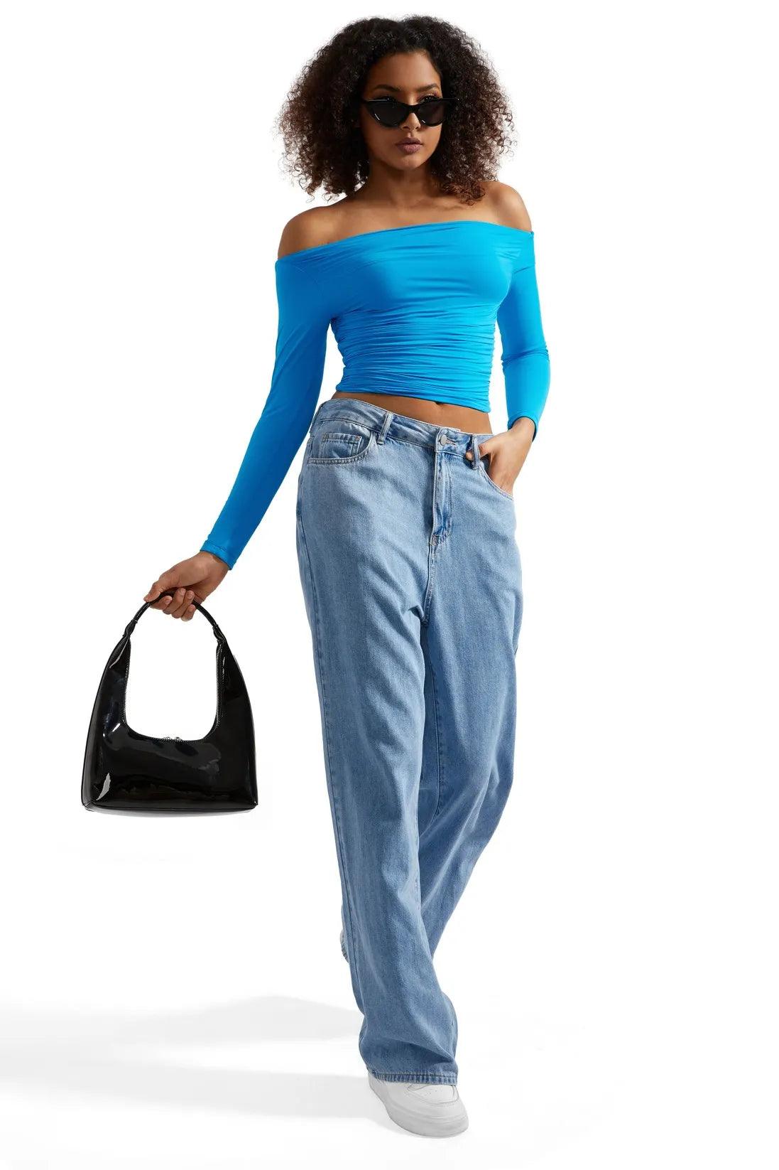 Buttery Soft Off Shoulder Shirt - Long Sleeve