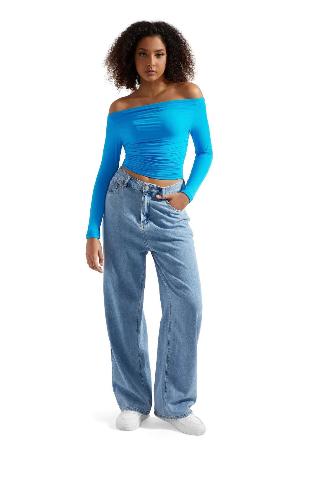 Buttery Soft Off Shoulder Shirt - Long Sleeve