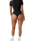 Buttery Soft Crew Neck Bodysuit - Short Sleeve-SUUKSESS