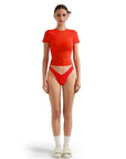 Buttery Soft Crew Neck Shirt - Short Sleeve-Clothing-SUUKSESS-Red-XS-SUUKSESS