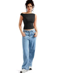 Buttery Soft Off Shoulder Shirt-Clothing-SUUKSESS-SUUKSESS