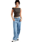 Buttery Soft Off Shoulder Shirt-Clothing-SUUKSESS-SUUKSESS
