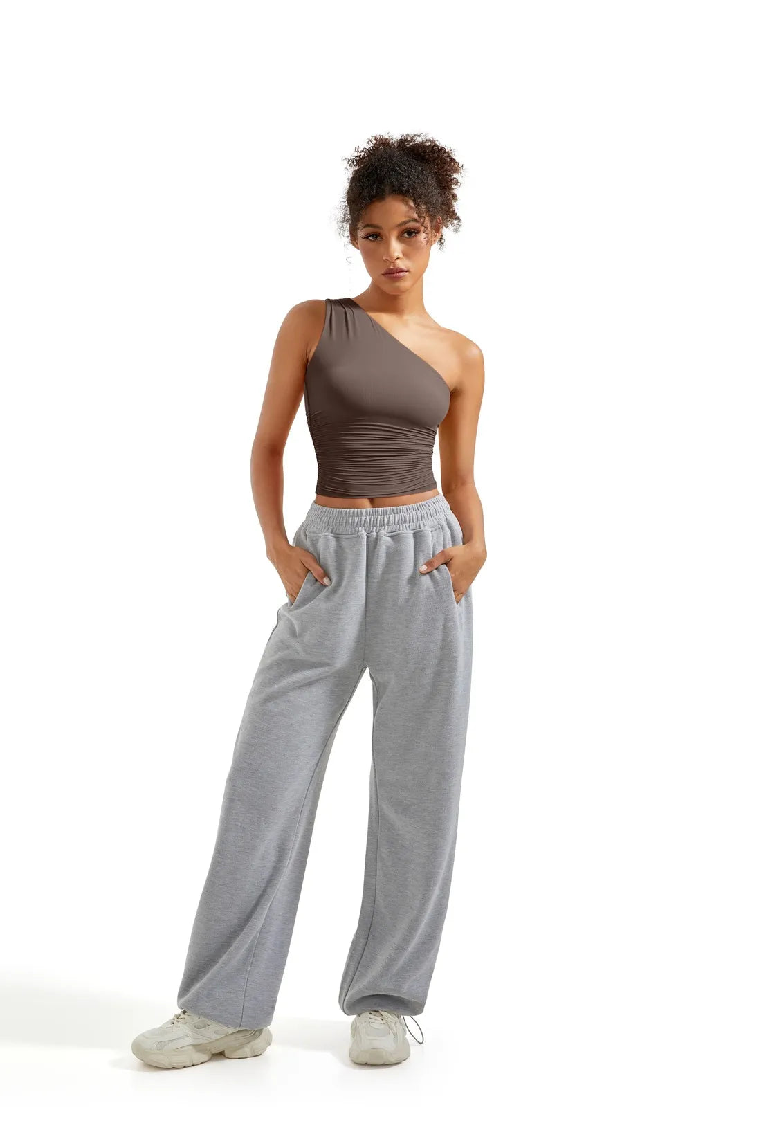 Butterweiches schulterfreies Tanktop