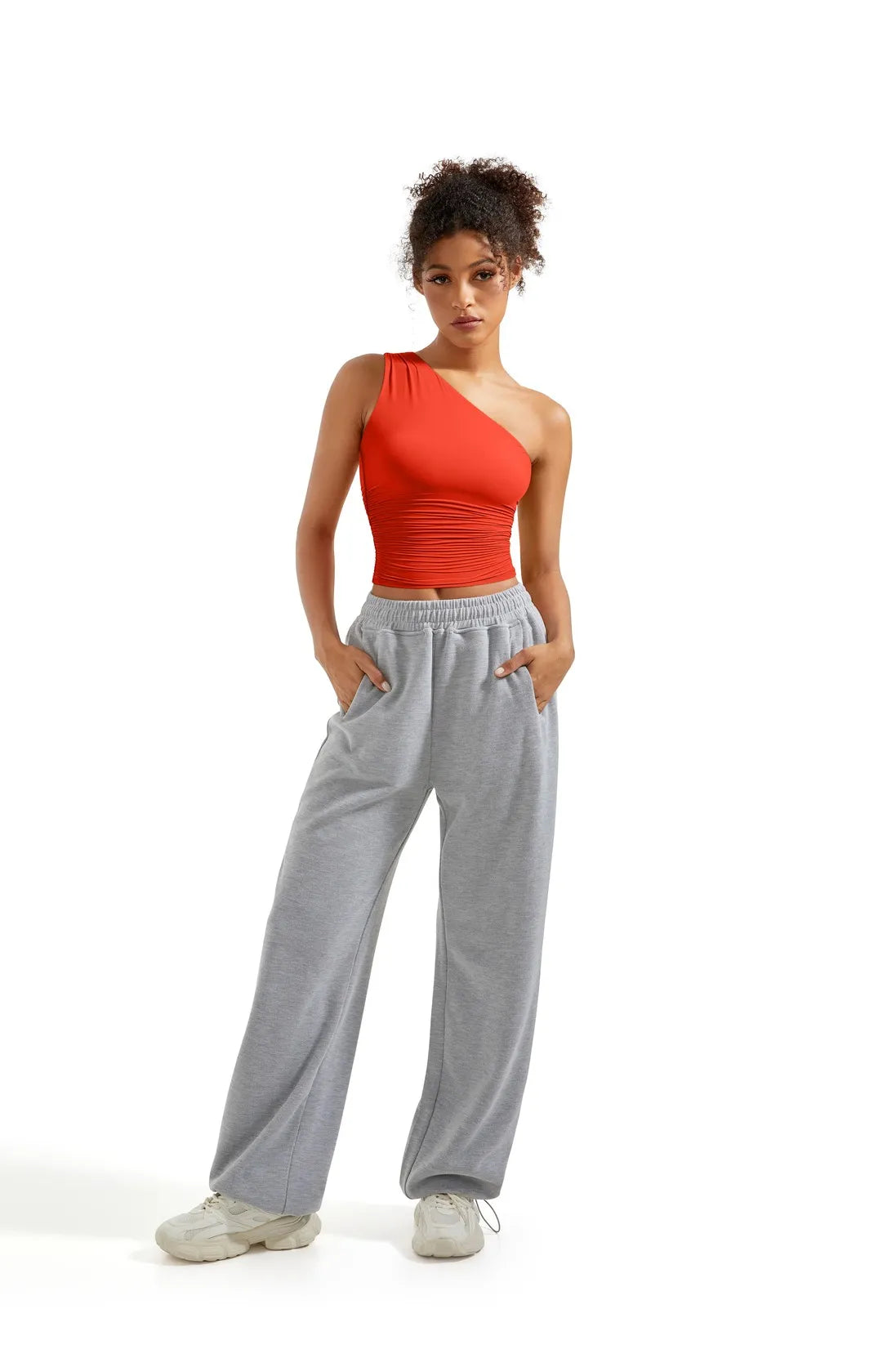 Butterweiches schulterfreies Tanktop