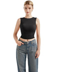 Buttery Soft Open Back Shirt-Clothing-SUUKSESS-SUUKSESS