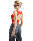 Buttery Soft Open Back Shirt-Clothing-SUUKSESS-SUUKSESS