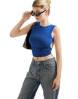 Buttery Soft Open Back Shirt-Clothing-SUUKSESS-SUUKSESS