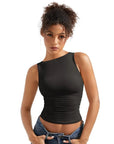 Buttery Soft Side Ruched Tank Top