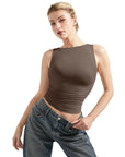 Buttery Soft Side Ruched Tank Top