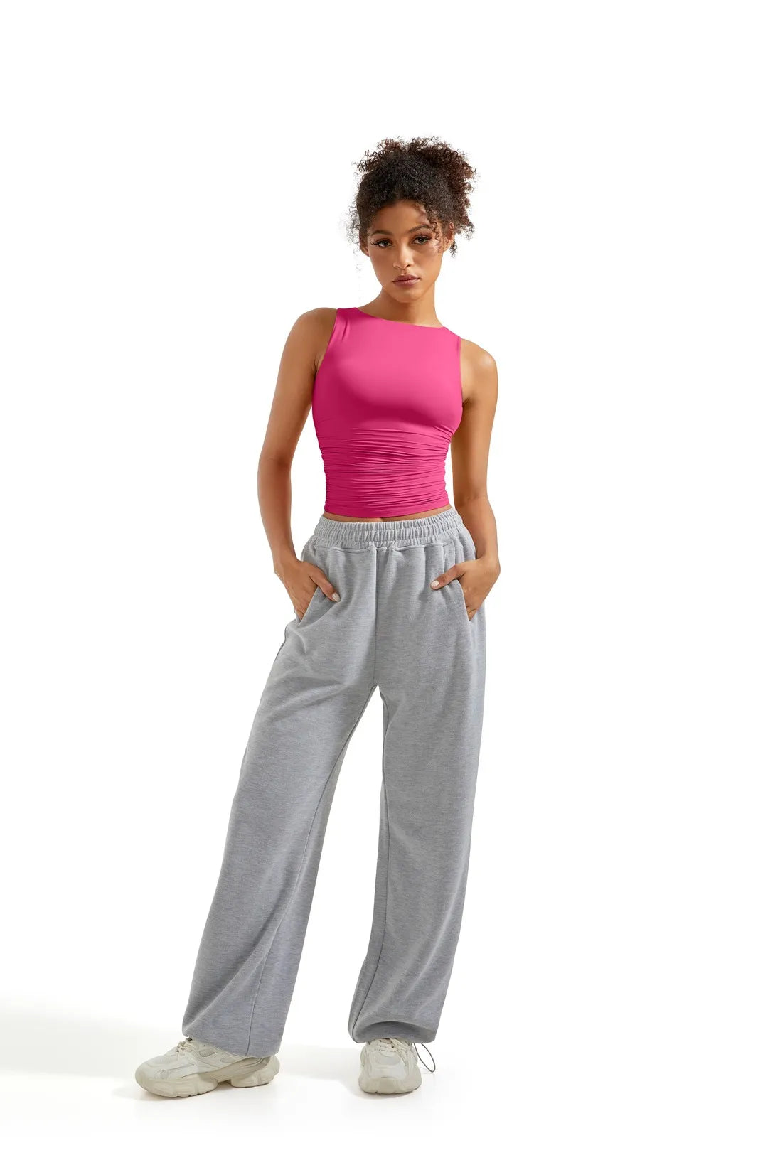 Buttery Soft Side Ruched Tank Top