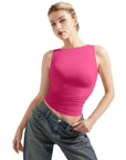 Buttery Soft Side Ruched Tank Top