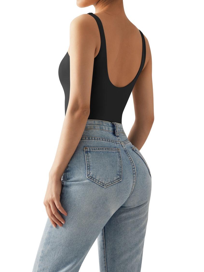 Buttery Soft Square Neck Bodysuit-SUUKSESS