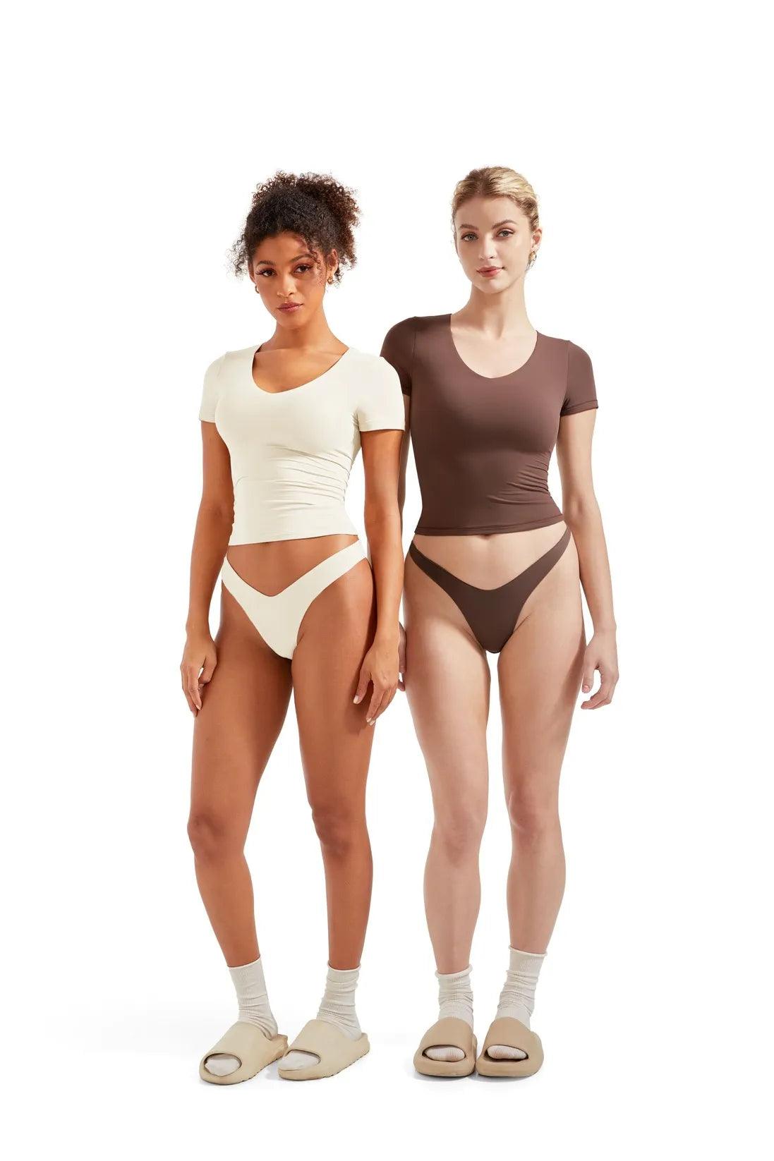 Buttery Soft V Neck Shirt - Short Sleeve-Clothing-SUUKSESS-SUUKSESS