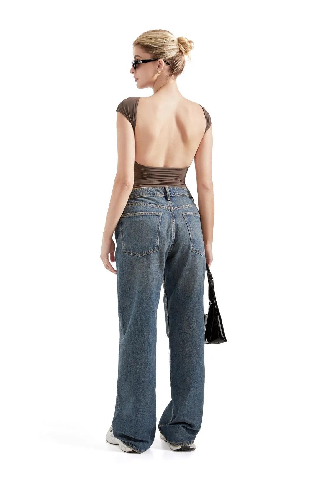 Buttery Soft Backless Shirt-Clothing-SUUKSESS-SUUKSESS