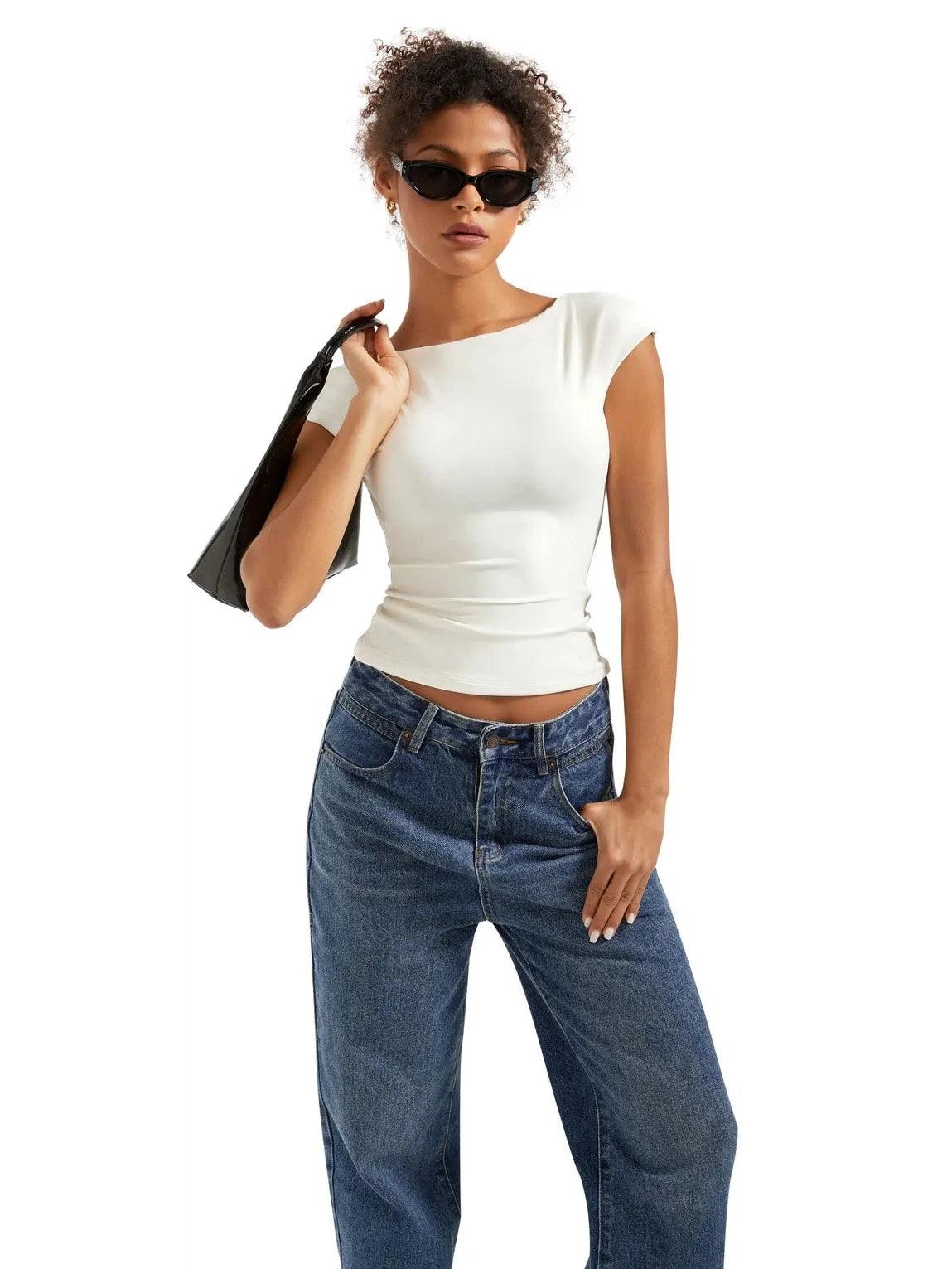 Buttery Soft Backless Shirt-Clothing-SUUKSESS-SUUKSESS