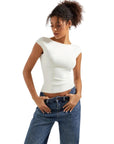 Buttery Soft Backless Shirt-Clothing-SUUKSESS-White-XS-SUUKSESS
