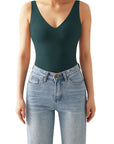Buttery Soft V Neck Bodysuit - SUUKSESS