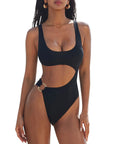 Backless With O-Ring One Piece Swimsuit