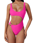 Backless With O-Ring One Piece Swimsuit