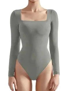Buttery Soft Square Neck Bodysuit - Long Sleeve - SUUKSESS