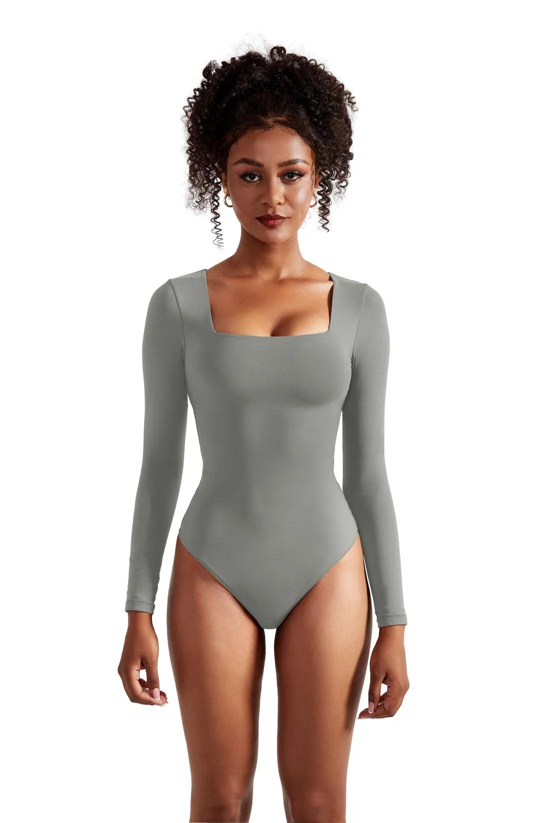Buttery Soft Square Neck Bodysuit - Long Sleeve - SUUKSESS