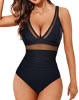 Mesh One Pieces Bathing Suit-Swimwear-SUUKSESS-SUUKSESS