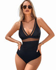 Mesh One Pieces Bathing Suit-Swimwear-SUUKSESS-SUUKSESS