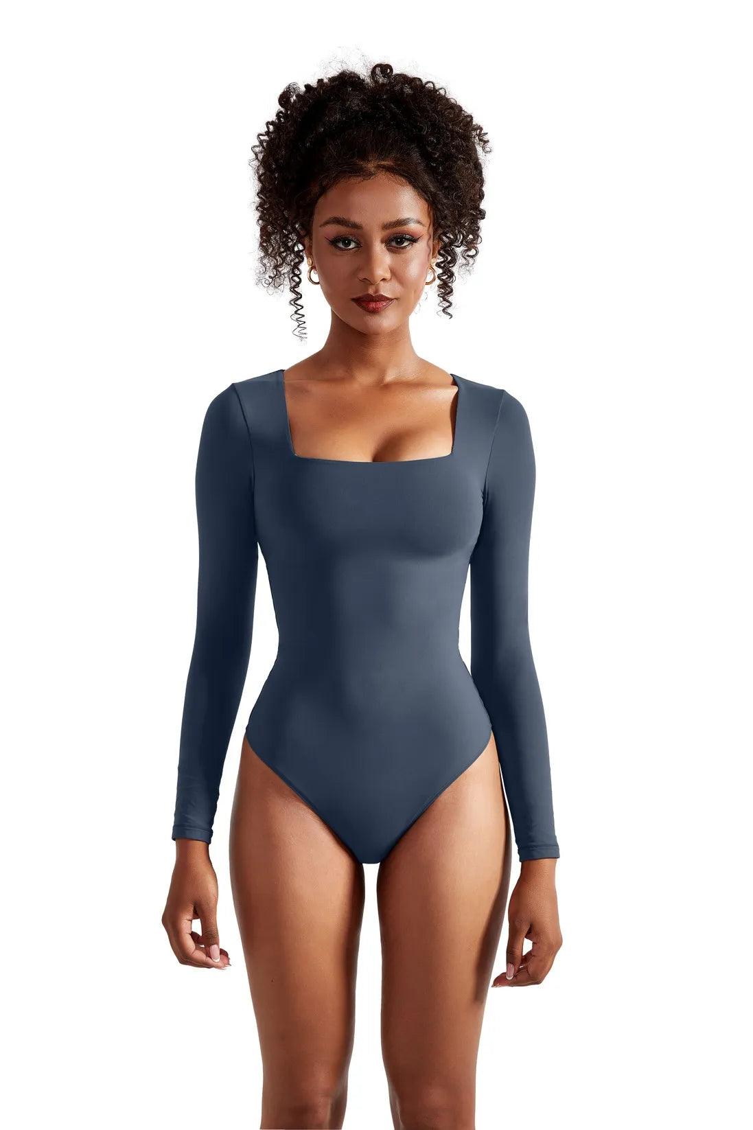 Buttery Soft Square Neck Bodysuit - Long Sleeve - SUUKSESS