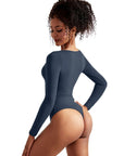 Buttery Soft Square Neck Bodysuit - Long Sleeve - SUUKSESS