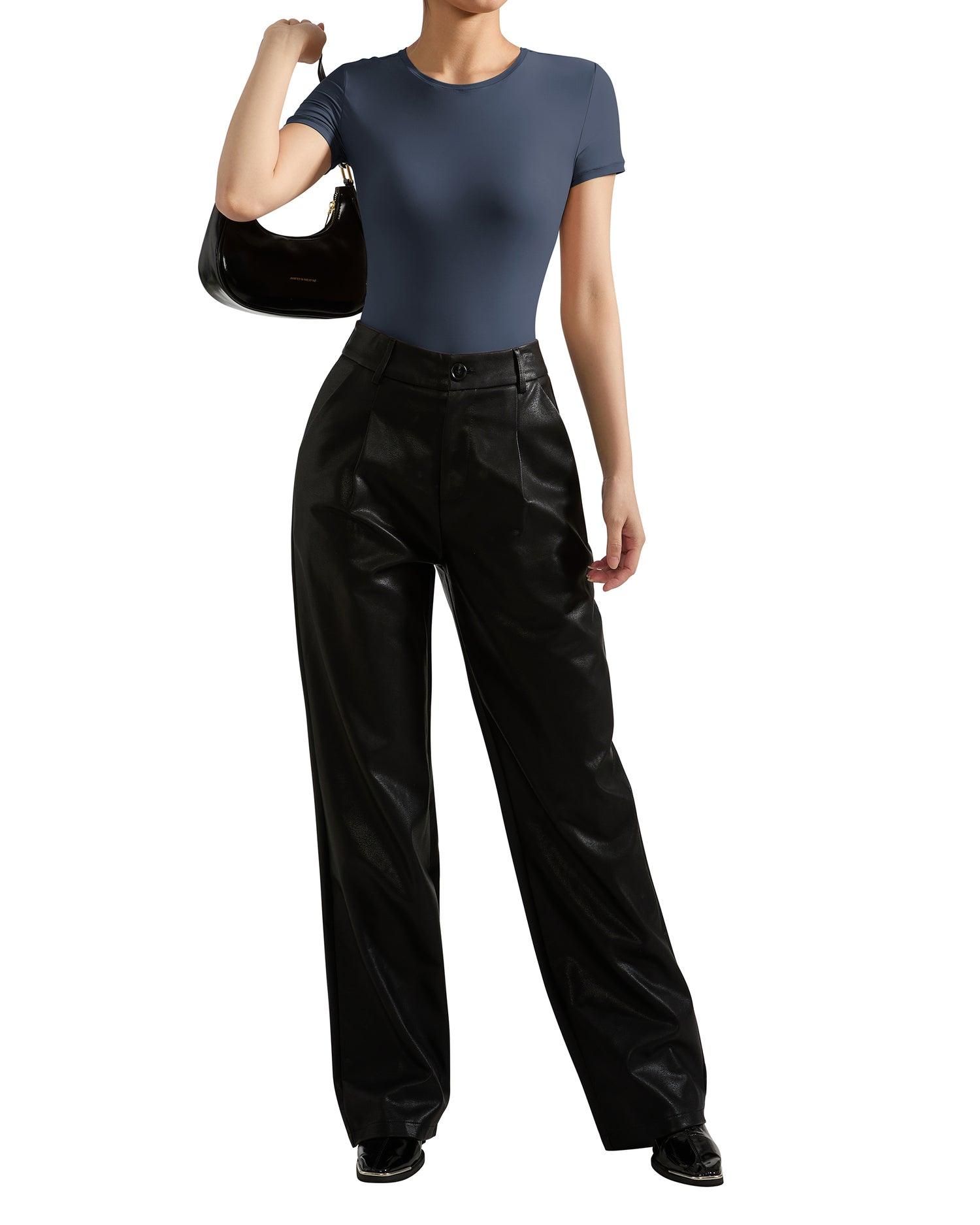 Buttery Soft Crew Neck Bodysuit - Short Sleeve - SUUKSESS