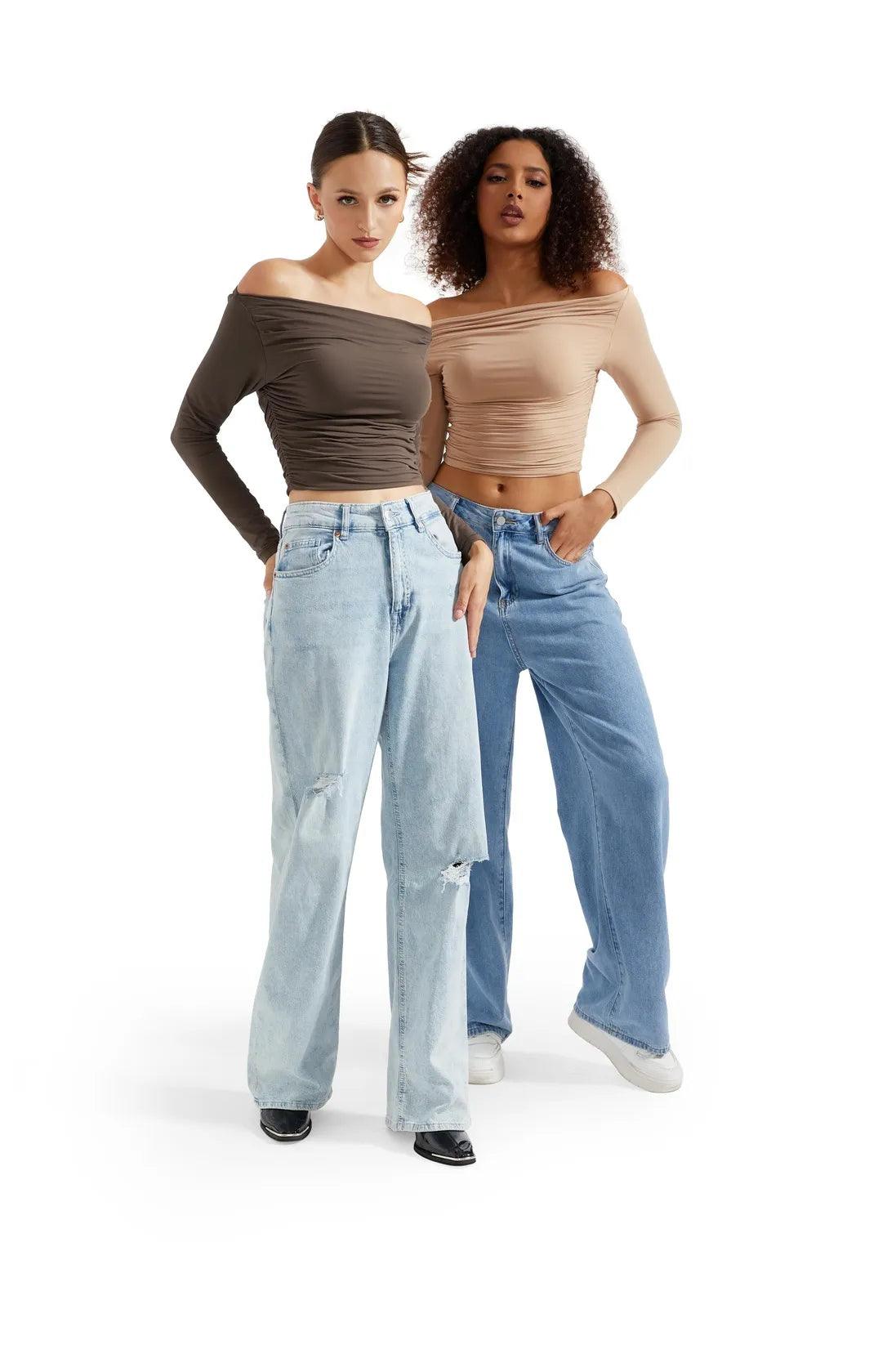 Buttery Soft Off Shoulder Shirt - Long Sleeve