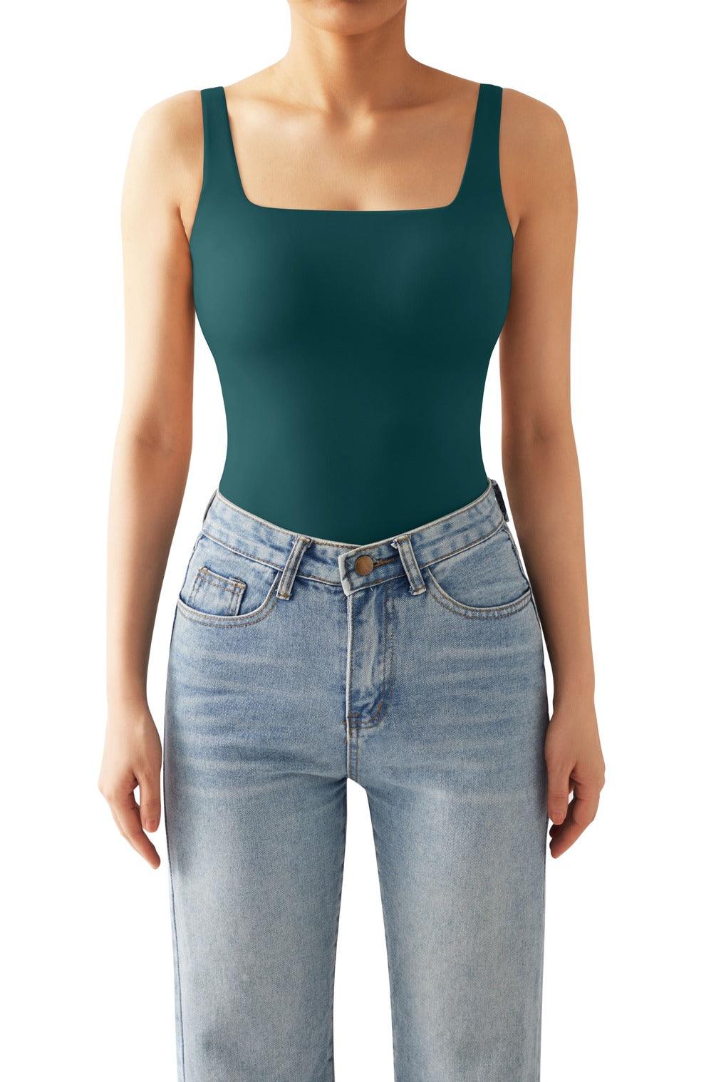 Buttery Soft Square Neck Bodysuit - SUUKSESS