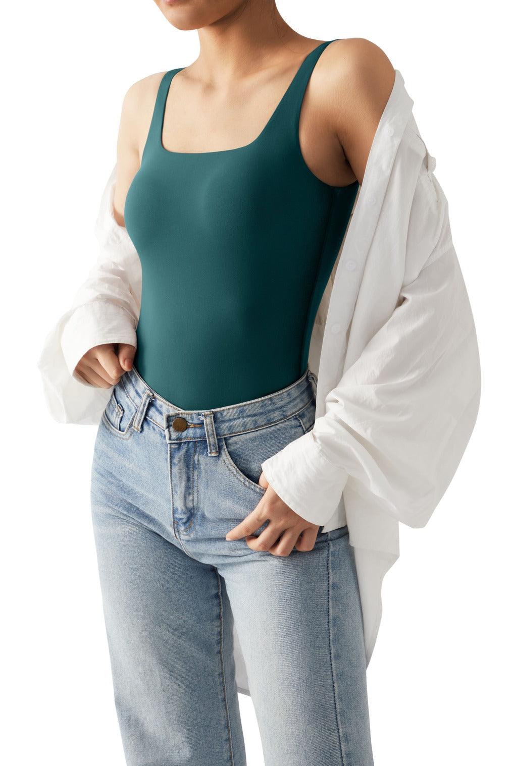 Buttery Soft Square Neck Bodysuit - SUUKSESS