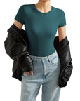 Buttery Soft Crew Neck Bodysuit - Short Sleeve - SUUKSESS