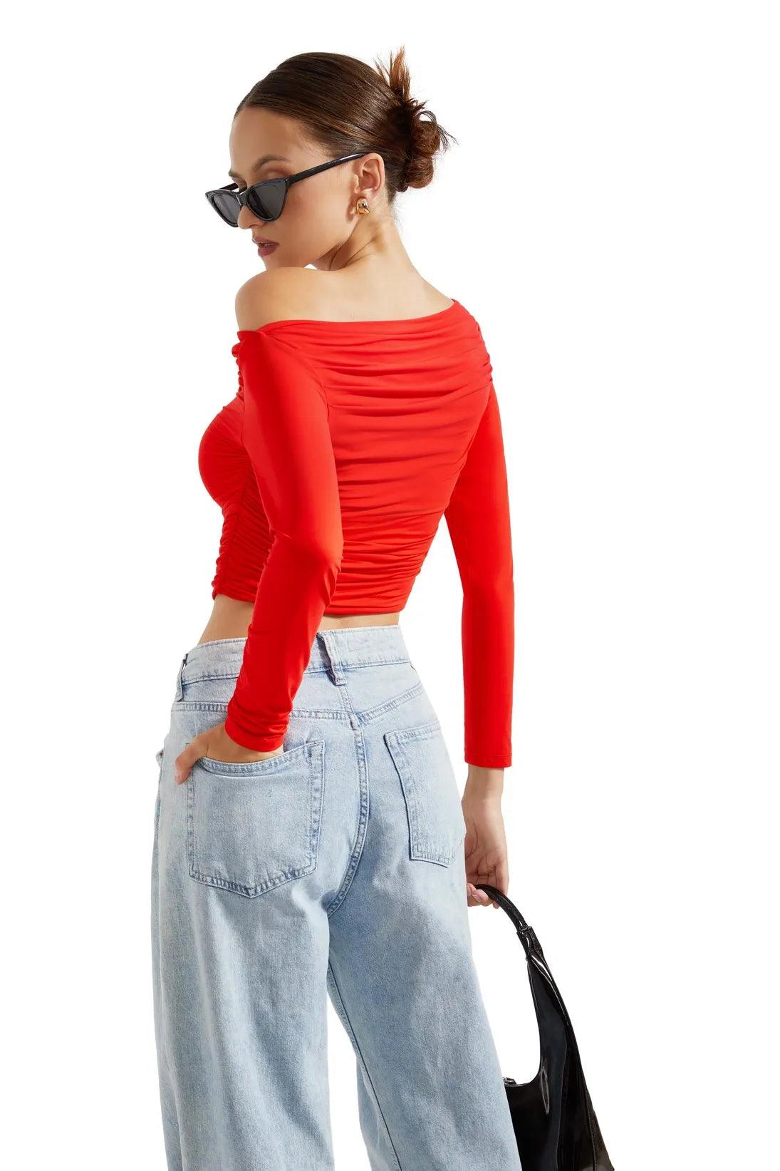 Buttery Soft Off Shoulder Shirt - Long Sleeve