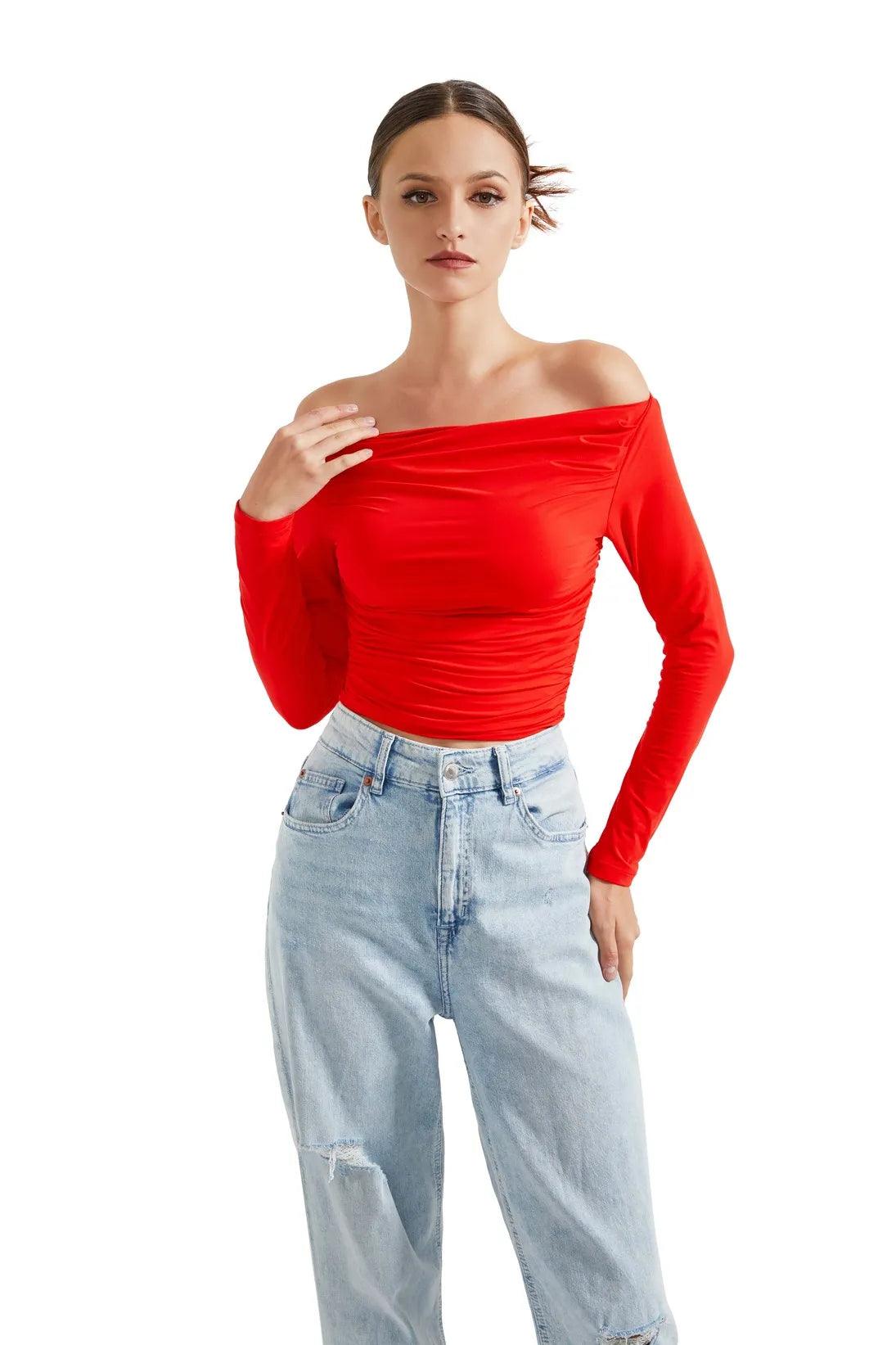 Buttery Soft Off Shoulder Shirt - Long Sleeve