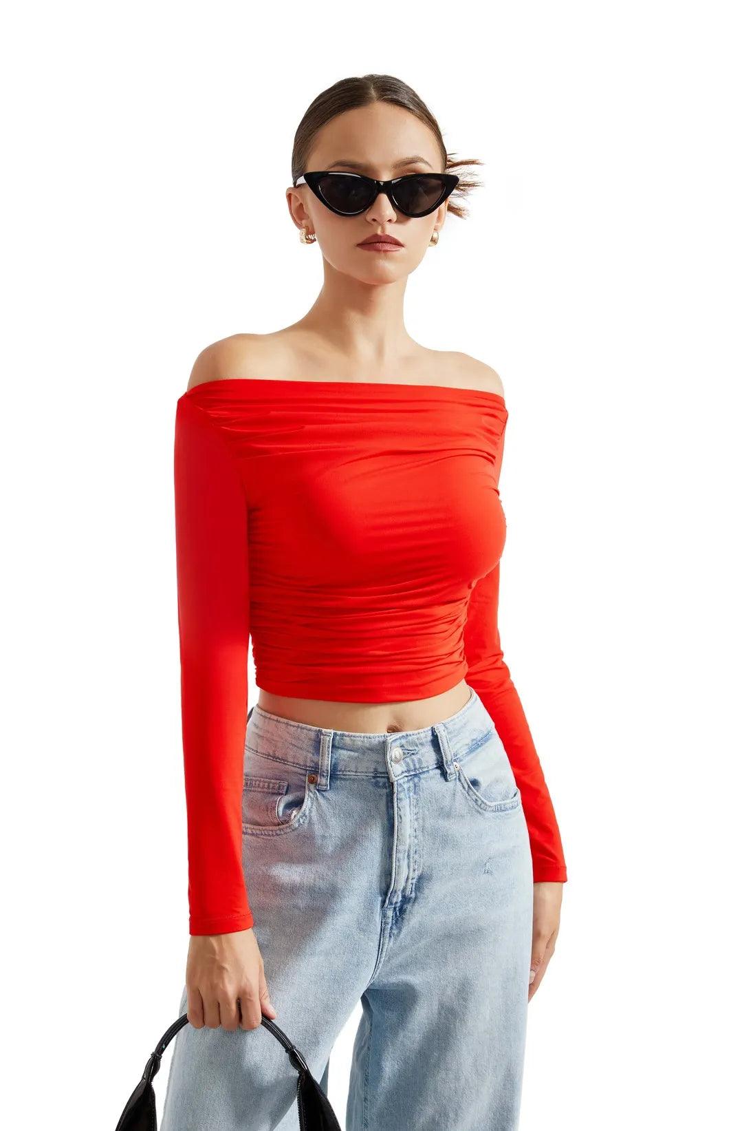 Buttery Soft Off Shoulder Shirt - Long Sleeve