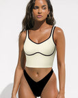 Sweetheart Neckline Sports Bra-Clothing-SUUKSESS-Beige-XS-SUUKSESS