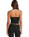Padded Halter Backless Longline Workout Tank Tops-SUUKSESS-SUUKSESS