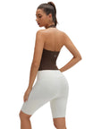Padded Halter Backless Longline Workout Tank Tops-SUUKSESS-SUUKSESS