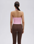 Padded Halter Backless Longline Workout Tank Tops-SUUKSESS-SUUKSESS