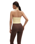 Padded Halter Backless Longline Workout Tank Tops-SUUKSESS-SUUKSESS