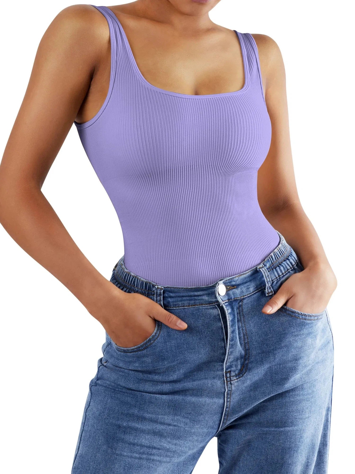 Flash Sales - Ribbed Bodysuit-Clothing-SUUKSESS-SUUKSESS