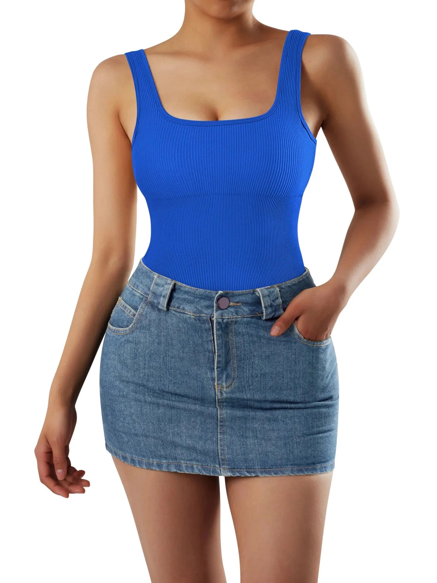 Flash Sales - Ribbed Bodysuit-Clothing-SUUKSESS-SUUKSESS
