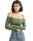 Buttery Soft Off Shoulder Bodysuit - Long Sleeve